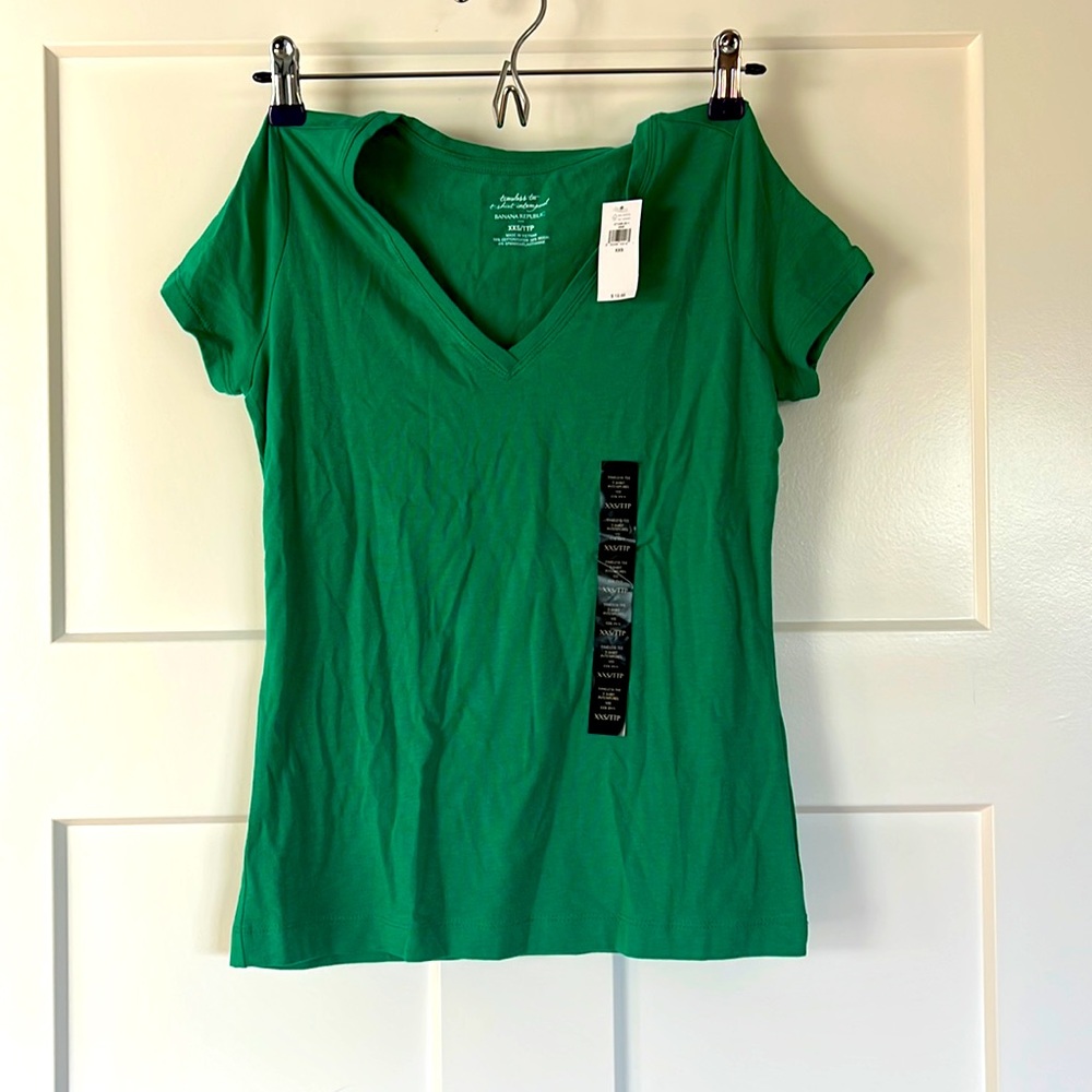 Banana Republic timeless T xxs green
